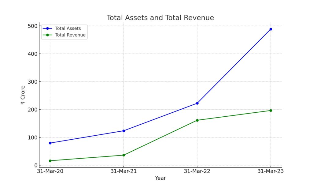 total assets total revenue user